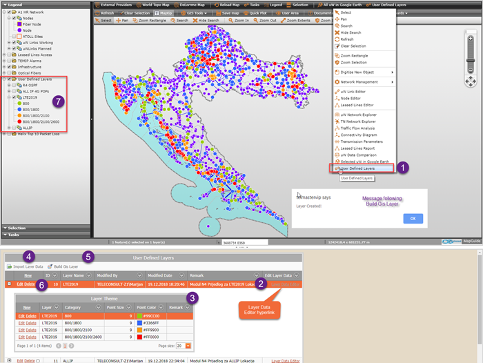 Figure 12: End users can create GIS layers dynamically according to custom rules. Figure 12: End users can create GIS layers dynamically according to custom rules.