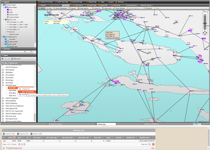 Figure 19: Test segment of the network rooted at SiteID - 4236